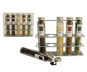 6 Piece Spice Rack Set With 5 Spices