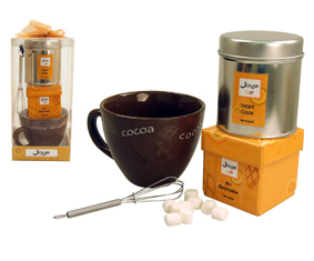 4Pcs Cocoa Set W/Large Mug,Includes