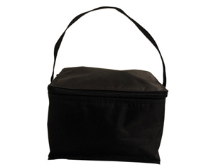 Six Can Cooler Bag Black (15.5X20X14Cm)