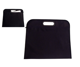 Black Shoulder Bag W/Black Trim (21X15.5Cm)