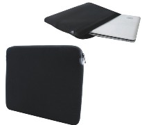 Black 15 Inch Neoprene Laptop Case With Handle