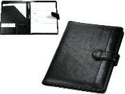 A4 Adpel Italian Leather Folder + Tab.   Black; Brown