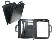 A4 Duet Drop Handle Leather Folder with calculator
