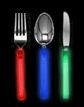 Neon Glow Cutlery Set (Knife/Fork/Spoon) Assorted Colors