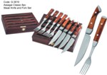 Assagai Classic 8pc Steak Knife and Fork Set