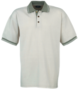 Pique Polo Shirt Contrasted - Beige