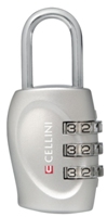 Cellini Secure  3 Dial Combination Lockblack  Silver  Gold  Lips