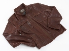 Jekyll & Hide Leather Jacket JH02 - Burnt Brown, Organic Sheep (