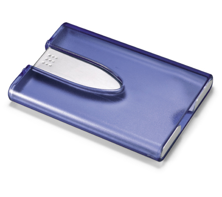 Clear purple Business Card Holder