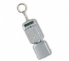 Key ring with calculator
