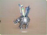 Ele Complete Pewter Pen holder - African Theme