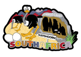 Ostrich Tourism Fridge Magnets - Min order 50 units.