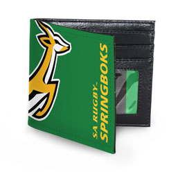 Springbok Wallet  Rugby Wallets - Min order 50 units.