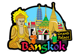 Bangkok Day International Magnet - Min order 50 units.