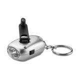 dynamo and solar torch keyring - Available in: Matt Silver