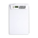 Clipboard w/ solar calculator  - Available in: White