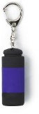 Small plastic pocket torch on a key chain with soft feel coloure