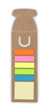 Phone bookmark made from card with five different coloured stick