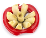 Apple splitter which cuts in to eight pieces.