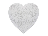 Puzzle - Glossy (For Sublimation Only) - Heart Shape - 75 Pieces