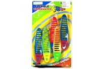 Toy 5 Pcs Soft Pvc Dive Twisted Stick - Min Order - 10 Units