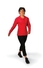 Ladies Long sleeve Golfer - Available in black, blue, white, nav