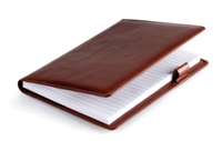 A5 Leather Cover incl Notebook - Brown