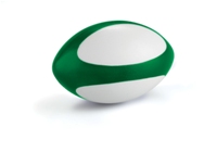 Fan Bottle Rugby Stress Ball-Green/White