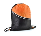 Two Tone Drawstring Backpack-Orange