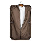 Brown \"leatherette\" designer suit bag.