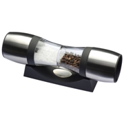 Stainless steel salt AND pepper mill.