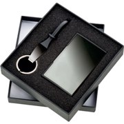 Key ring and business card holder gift set.