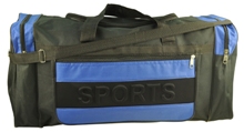Black/Blue Sports Tog Bag