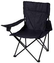 Black Leisure Camping Chair