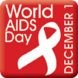 World aids Day 35mm Square Button Badge