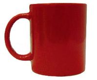 Colour mug unbranded-red