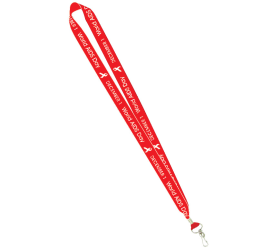 World Aids Day Lanyard with a swivel fitting