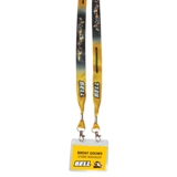 25mm Dye sublimation open lanyard with pouch (25mm satin)  - Ava