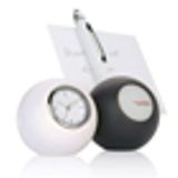 Stationery Ball Made Of Silicone With Analog
Desk Clock And Clip