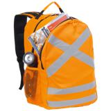 Reflective Safety Backpack - Orange