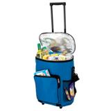 Collapsible Trolley Cooler - 600D/PEVA Lining - Blue