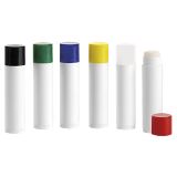 Lip Balm Tube - White, Black, Blue, Red, Green or Yellow