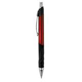 Ergonomic Textured Grip Ballpoint Pen - Red