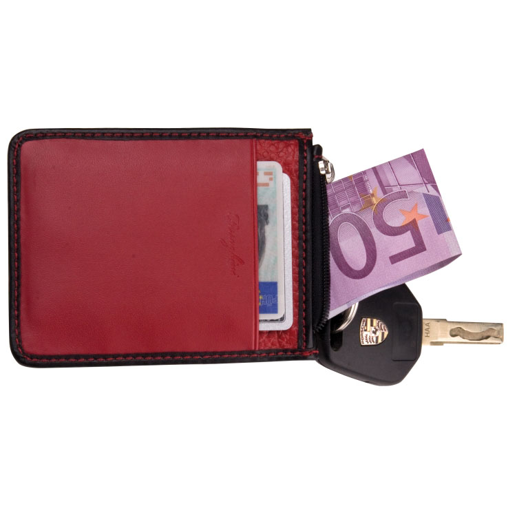 Key Ring Wallet  Available in Black, Blue, Red or Orange