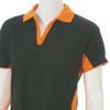 Ladies Spring Polo Golf Shirt - Black/Orange