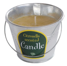700g Bucket Candles Yellow - scented - Min Order: 6