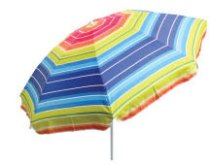 204 cm Beach Umbrella Assorted Prints