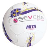 Sevenn Miya Classic Netball Ball - Avail in: White/Purple/Yellow