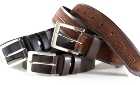 Jekyll & Hide Leather Belt o8 - Brown Cow with Nubuck