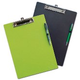 A5 Clipboard With Pen - Avail In: Aluminium, Black, Gunmetal,Red
